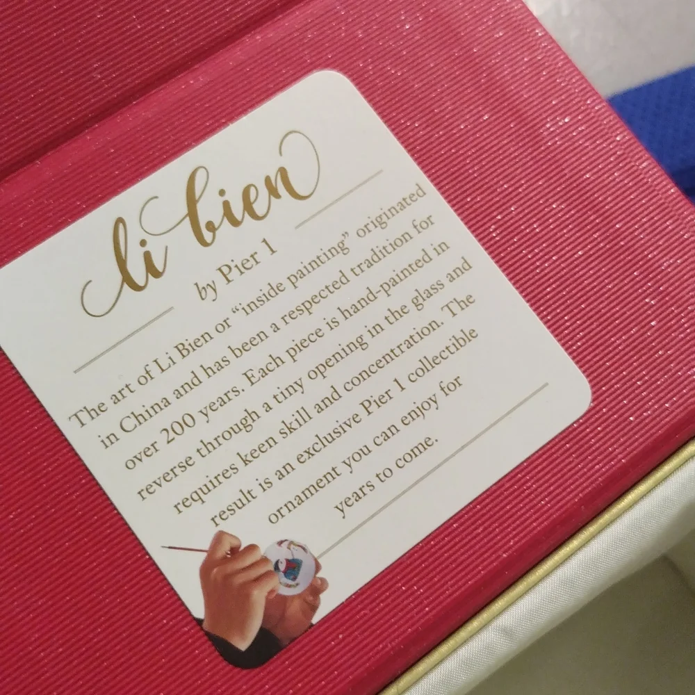 Pier 1 imports hand-painted angel ornament
